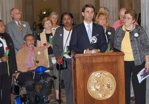 Photo of 2009 Parkinson's Proclamation Presentation Ceremony with Lt. Governor Bauer
