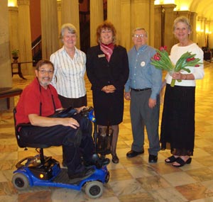 Photo of people waiting before the South Carolina Parkinson's Awareness Proclamation Ceremony
